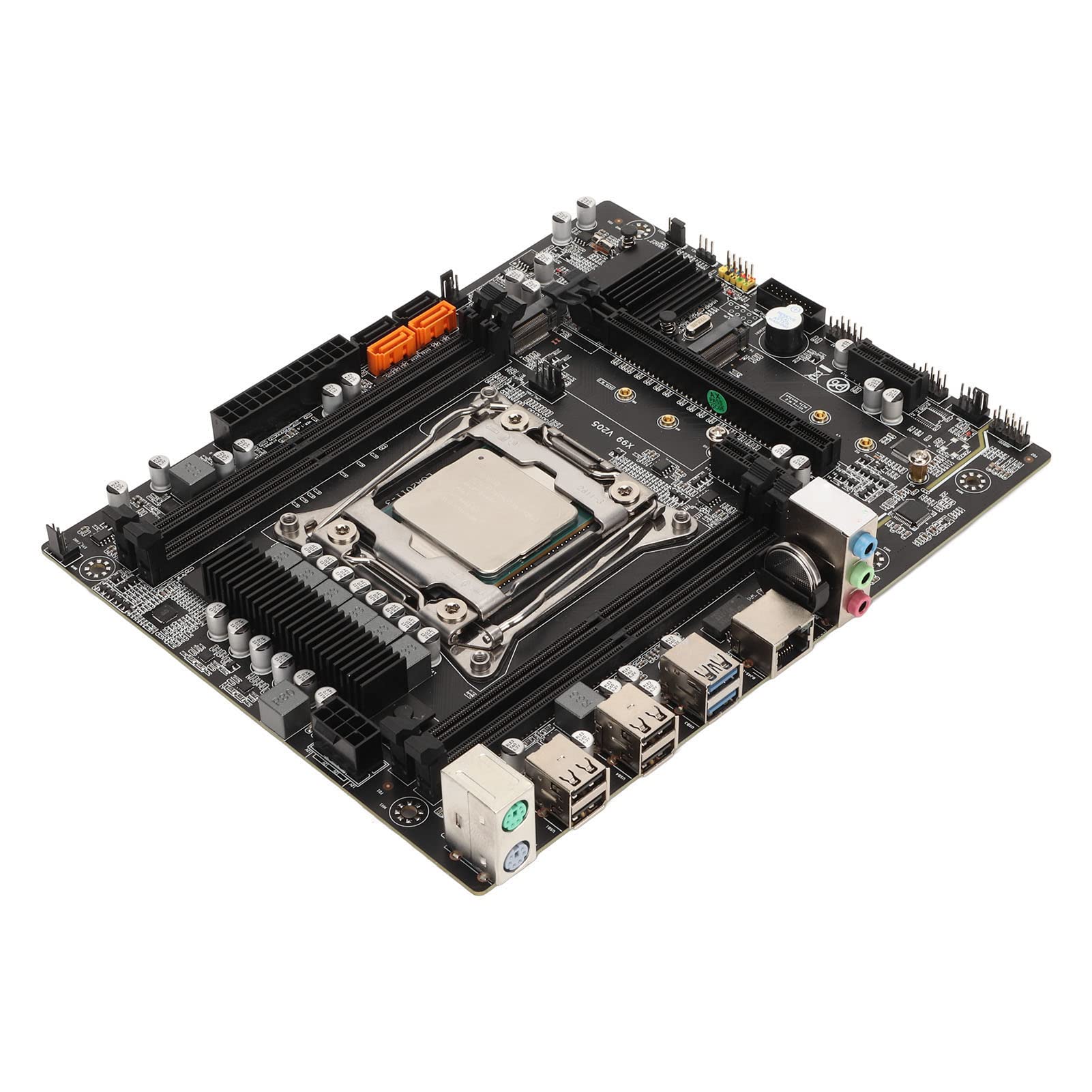 Gaming Motherboard, E5 2620 CPU 8G DDR4 Banco de Memoria Estable de Operación Rápida Ordenador Placa Base, DDR4 PC Placa Base