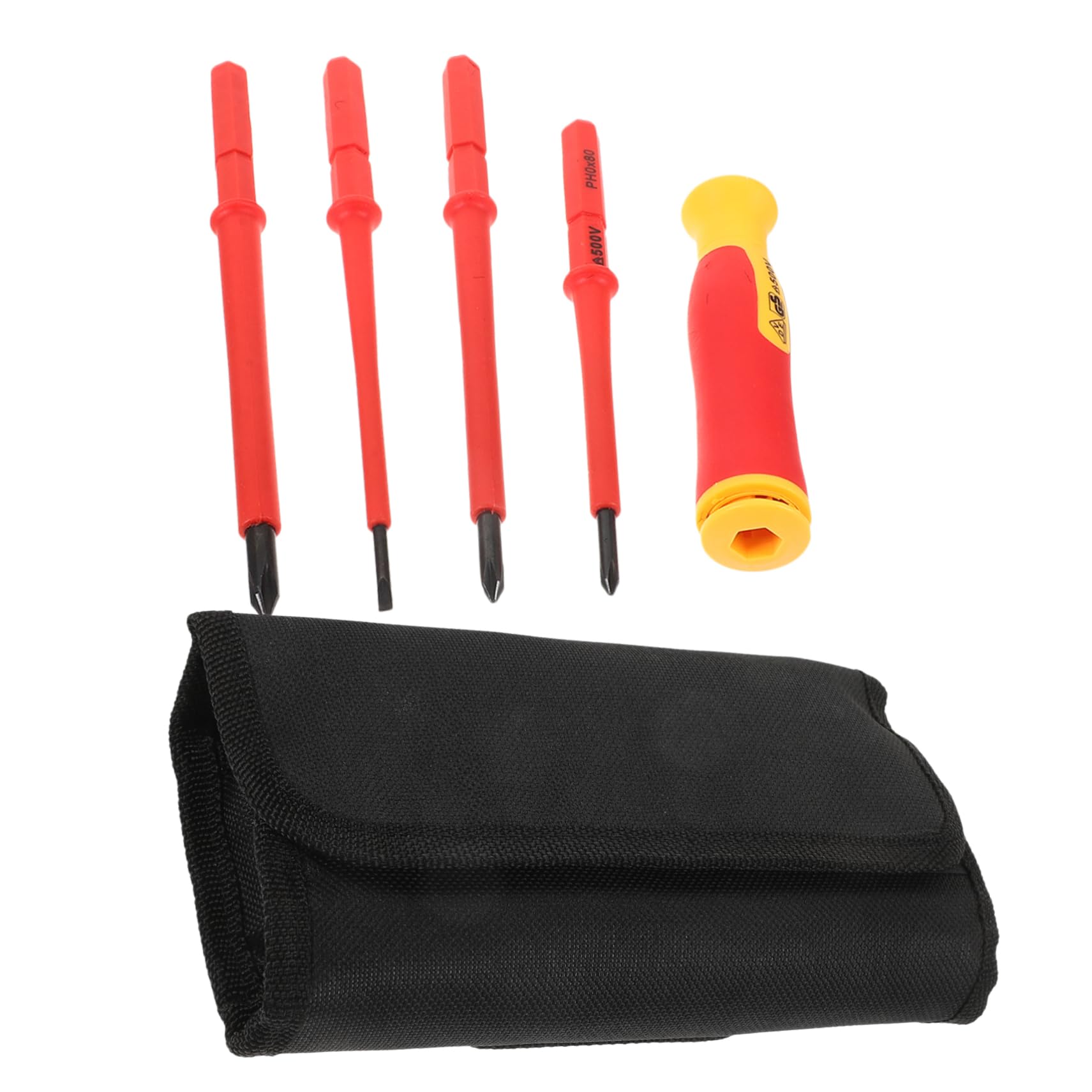 Operitacx 5 Set Set di cacciavite isolato per attrezzi da elettricista kit cacciavite elettrico cacciaviti Testa piatta chiave utensili elettrici strumento elettrico Strumenti elettrici pp
