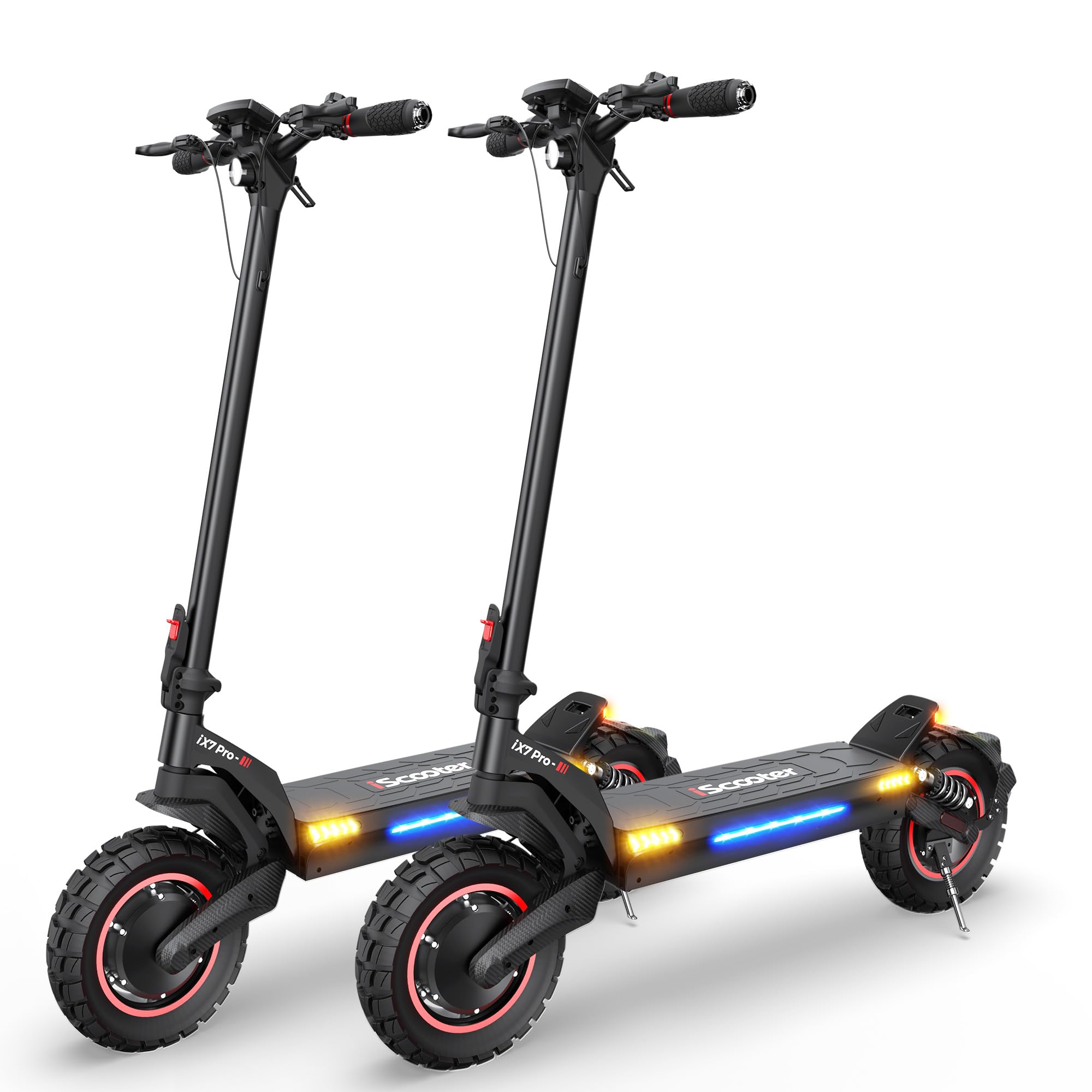 iScooter Adult Electric Scooter 28 38 MPH Top Speed 40 50 Miles Long Range 10 11 Off-Road Pneumatic
