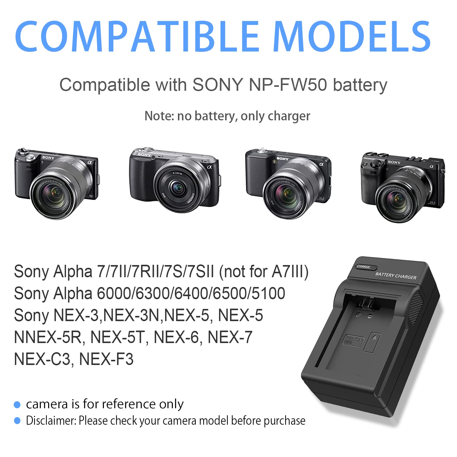 Amazon.co.jp: KWTOUL NP-FW50 バッテリー充電器セット Sony Alpha 