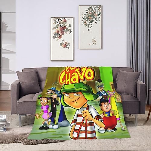Miniatura 8 de Manta El Chavo Anime Del Ocho manta de franela para sofá, dormitorio, decoración del hogar, 50 x 40 pulgadas