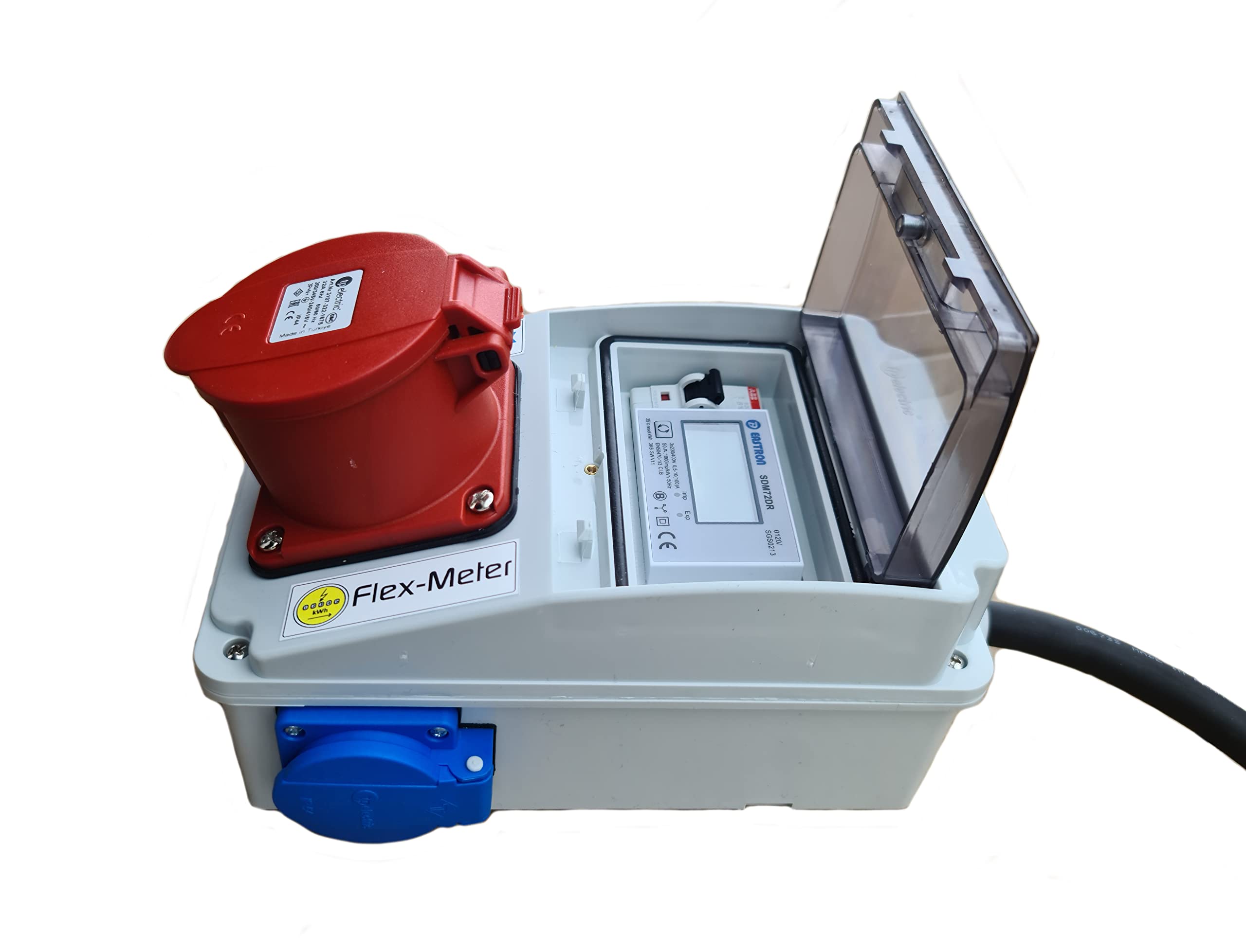 Mobiler Stromzähler CEE 400V/32A geeicht MID