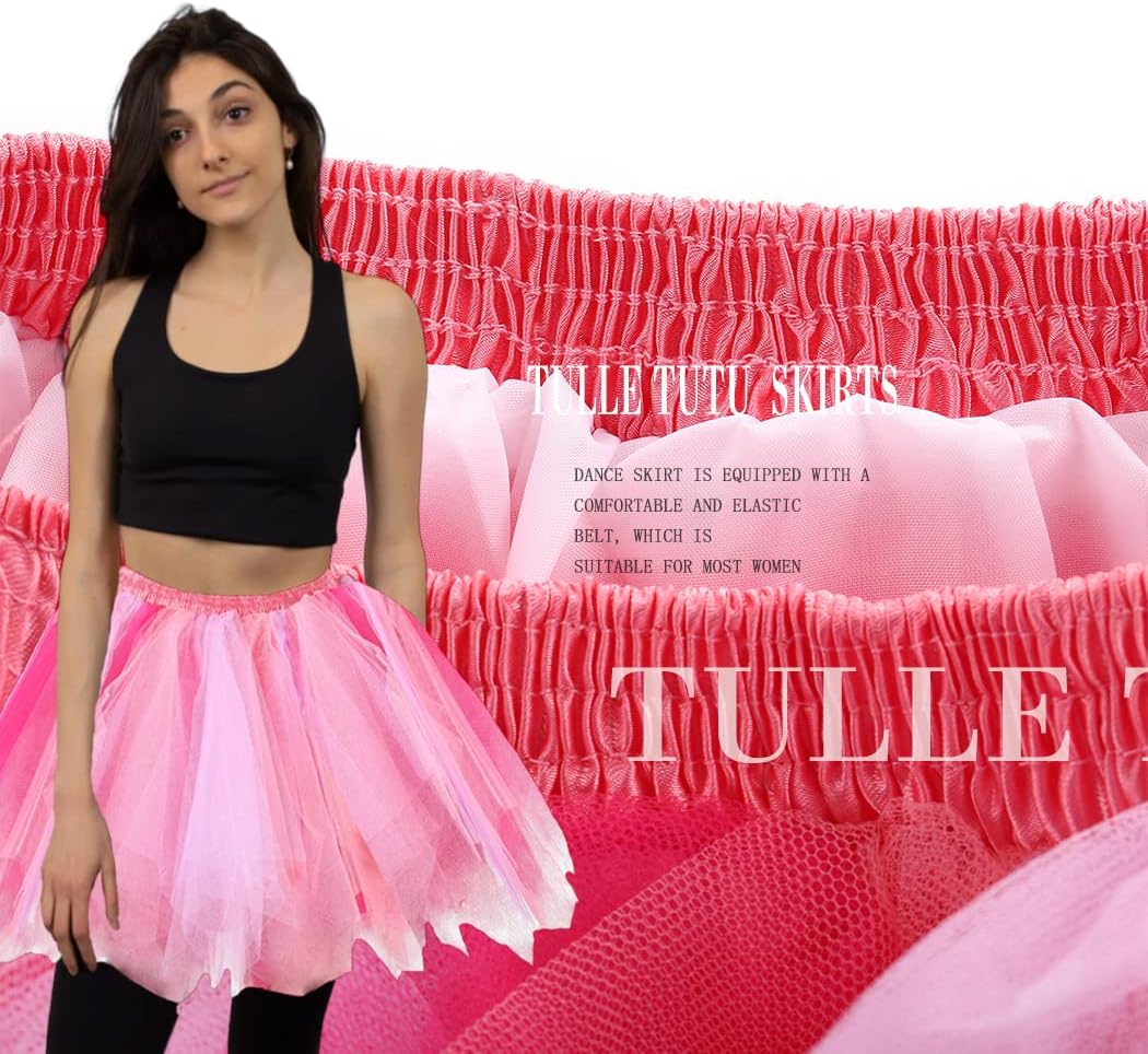 Women Tutu Skirt Elastic Dance Skirts Tulle Ballet Tutu Classic Adult Costume Bottoms for Festival Cosplay - Image 3