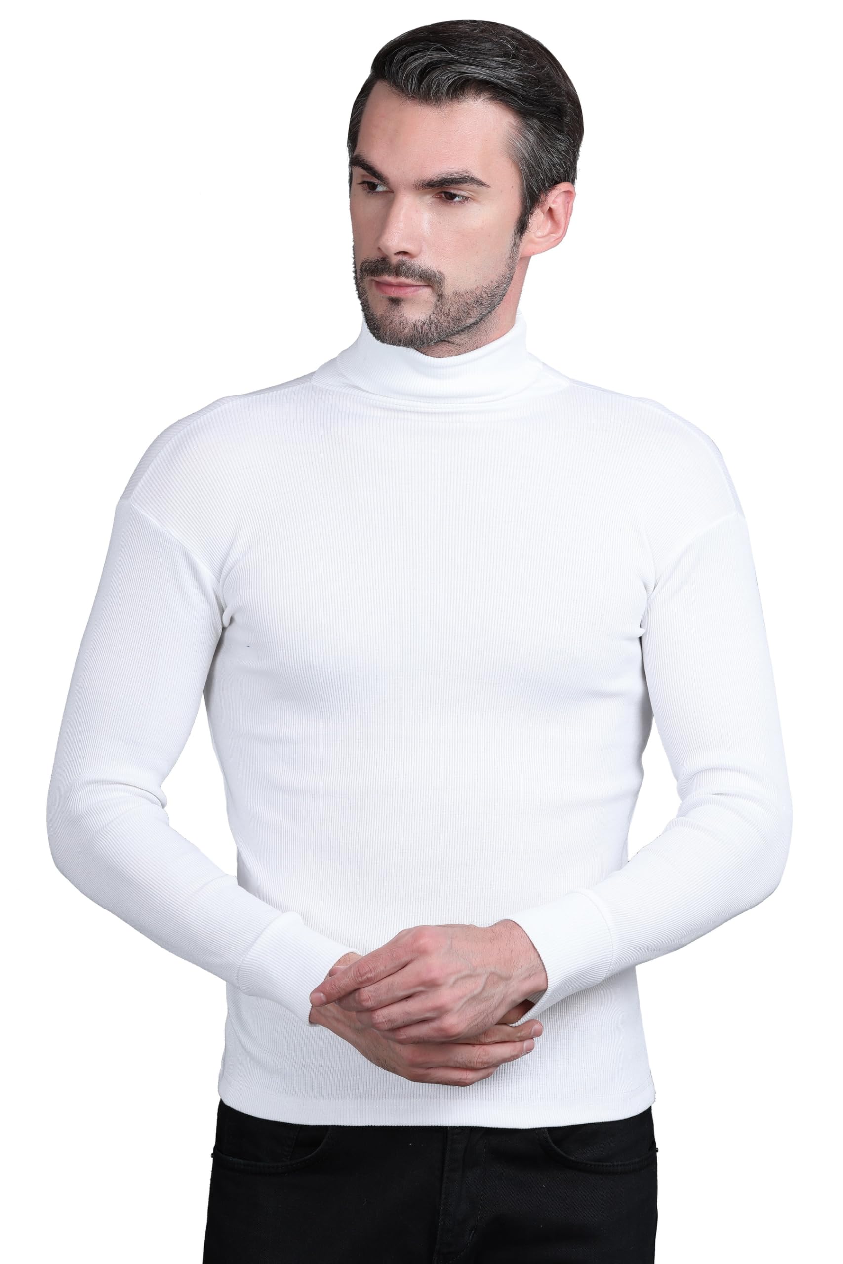 Men's Cotton Wool Stylish Turtle Neck Sweater |Pullover Full Sleeve Warm, & Stretchable Winter Wear for Casual and Office Winter Sweater for Men