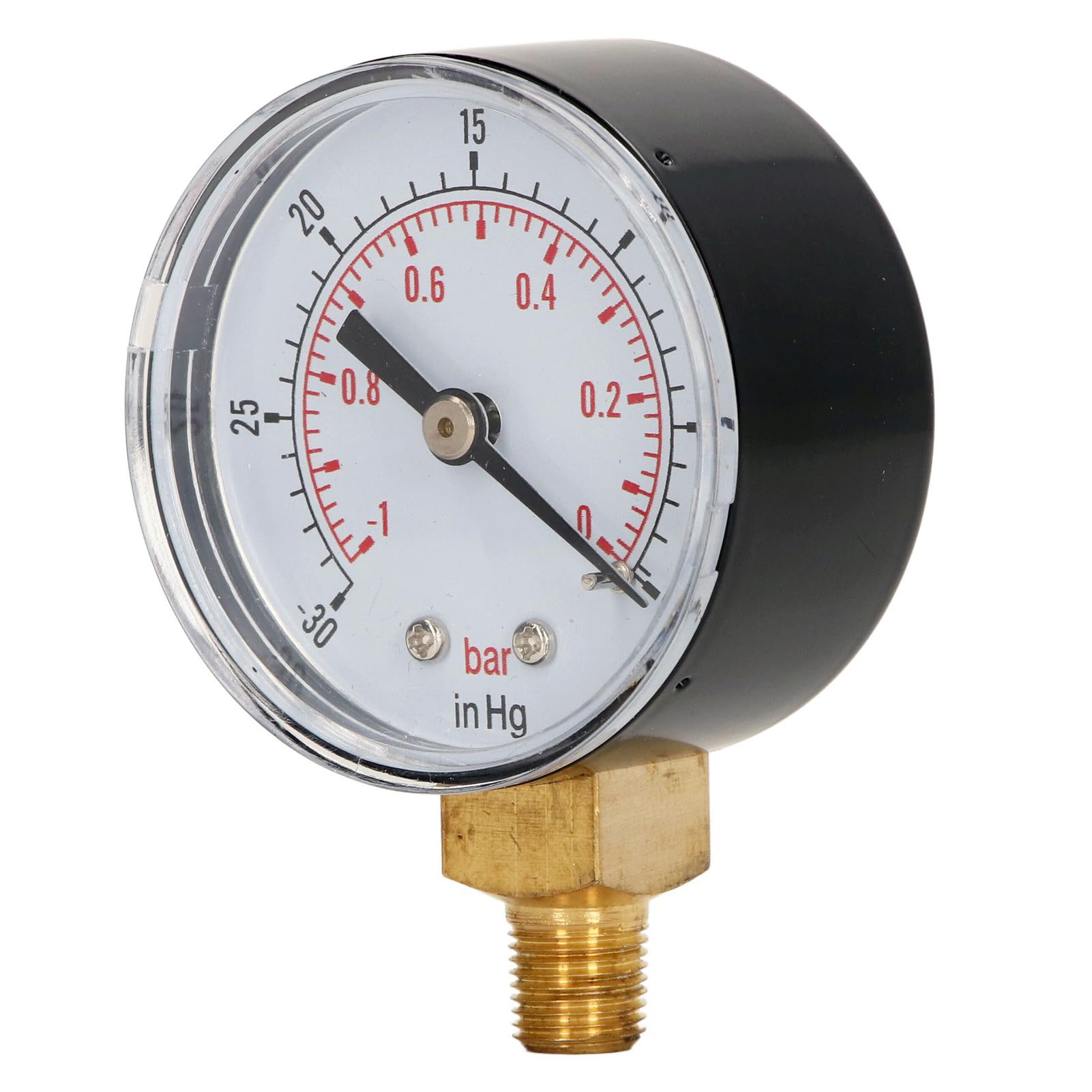 Manómetro de presión BSPT de 1/8", manómetro de presión barométrica, manómetro de vacío, manómetro de presión de Aceite, manómetro de presión de Agua -30-0 Bar, -1-0 inHg