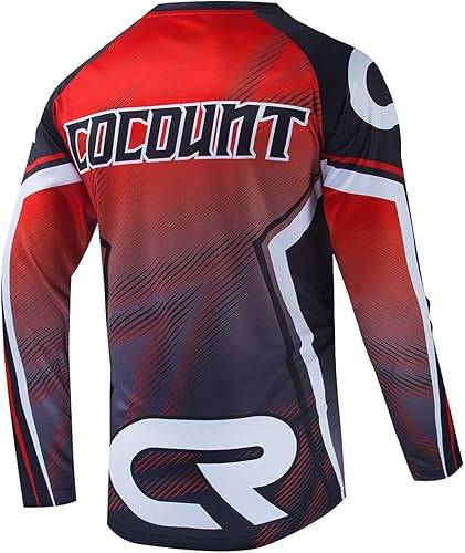 Miniatura 2 de Coconut Ropamo Camiseta de ciclismo de montaña para hombre, manga larga, MTB Maillot de ciclismo BMX Downhill Motocross