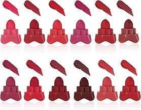 ELPIS GOLD Matte Velvetines Star Lipstick | Matte finish, Long Stay & Waterproof | Pack of 12 (1g X 12Pcs)
