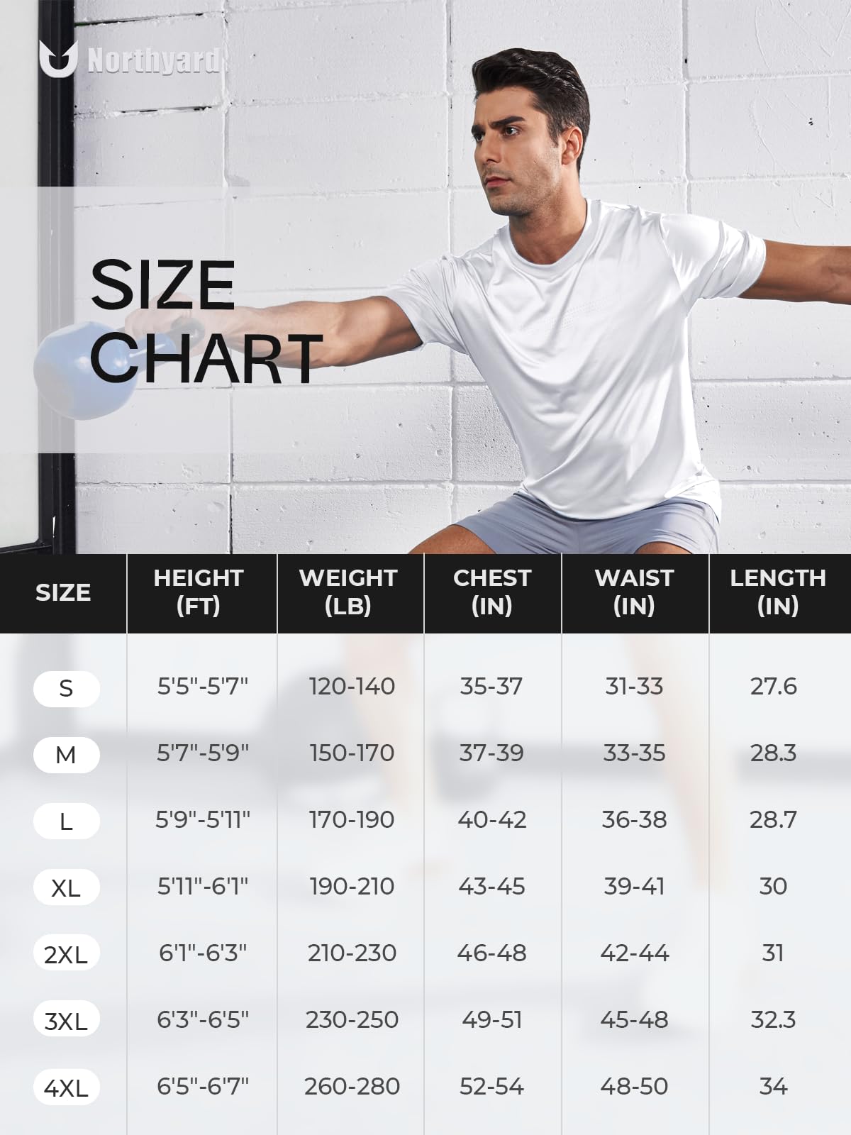 NORTHYARD Camisetas de entrenamiento para hombre, ligeras, atléticas, de manga corta, de secado rápido