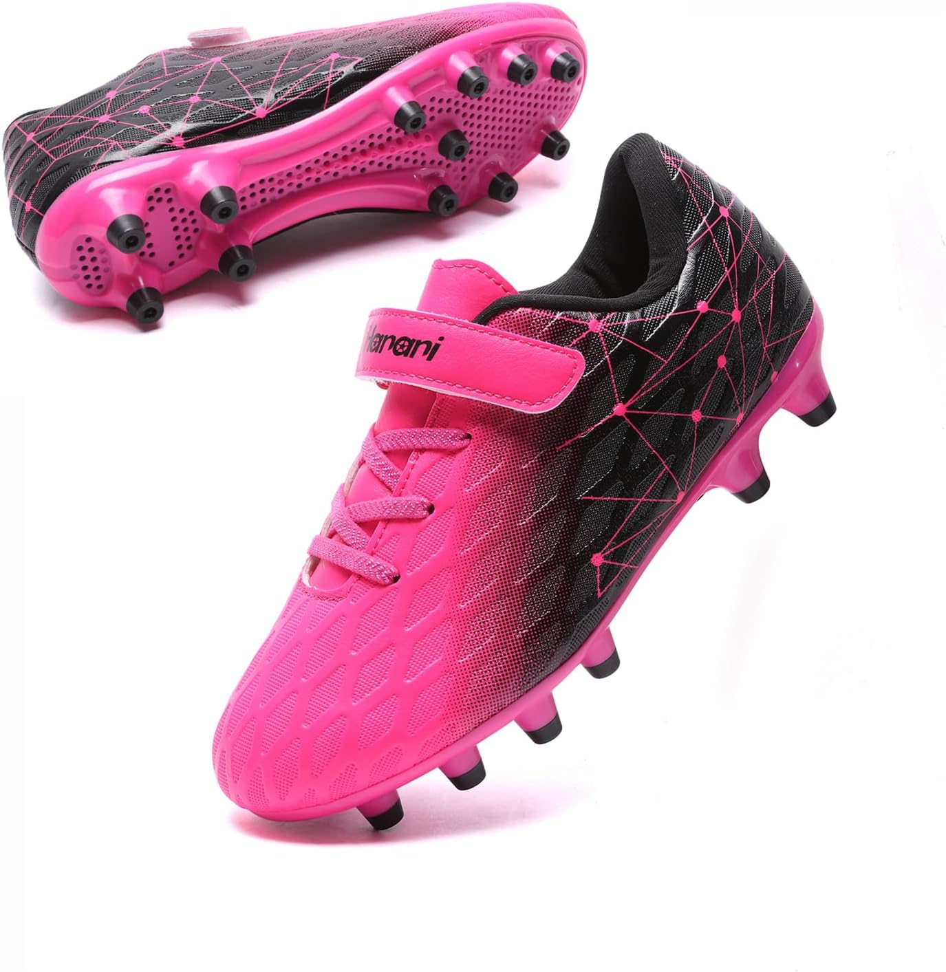 Boys Football Boots Shoes Kids Girls FG/AG Soccer Athletics Training Sport Running Shoes Profession Competition Teenager Indoor Outdoor Cleats Sneakers for Unisex