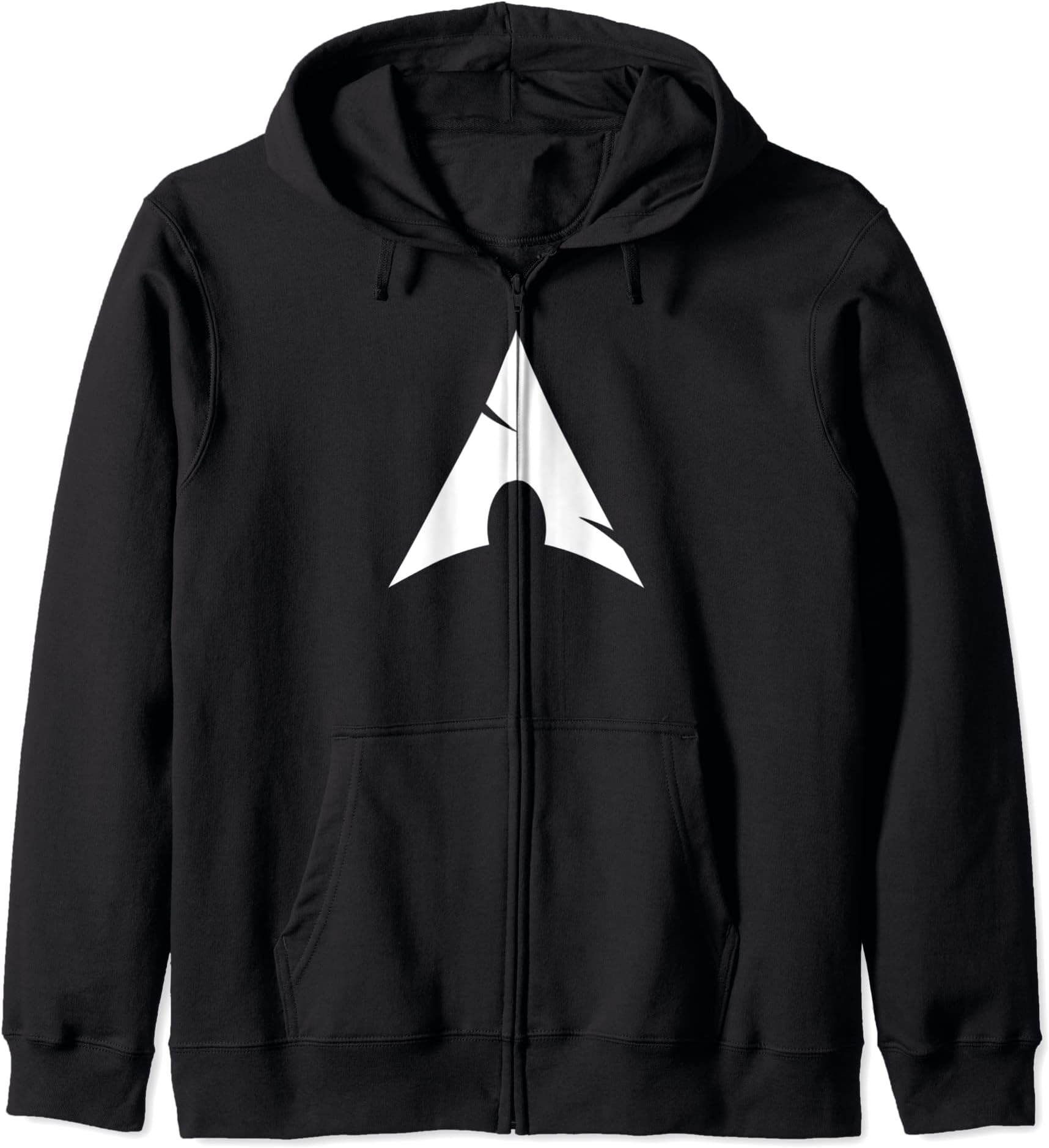 Arch Linux lover T-Shirt with White Logo Open Source Os tee Zip Hoodie