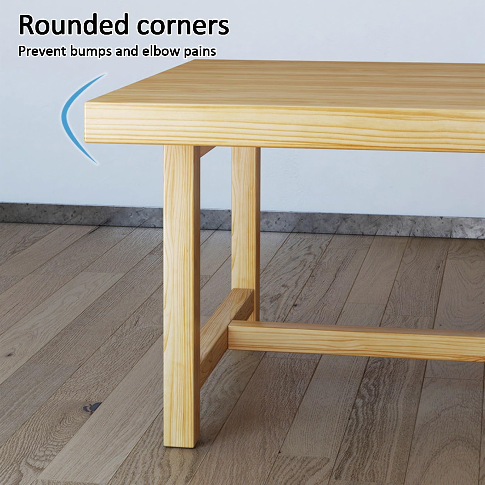 Tavolo da conferenza in legno massello, tavolo da conferenza e tavolo da conferenza multiuso per casa e soggiorno, design (139,7 x 71,1 x 76,2 cm), ideale per riunioni e ufficio
