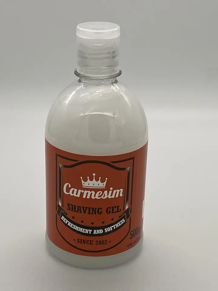 Carmesim Shaving Gel para Barbear 500g - Máximo Frescor e Maciez com Alta Emoliência