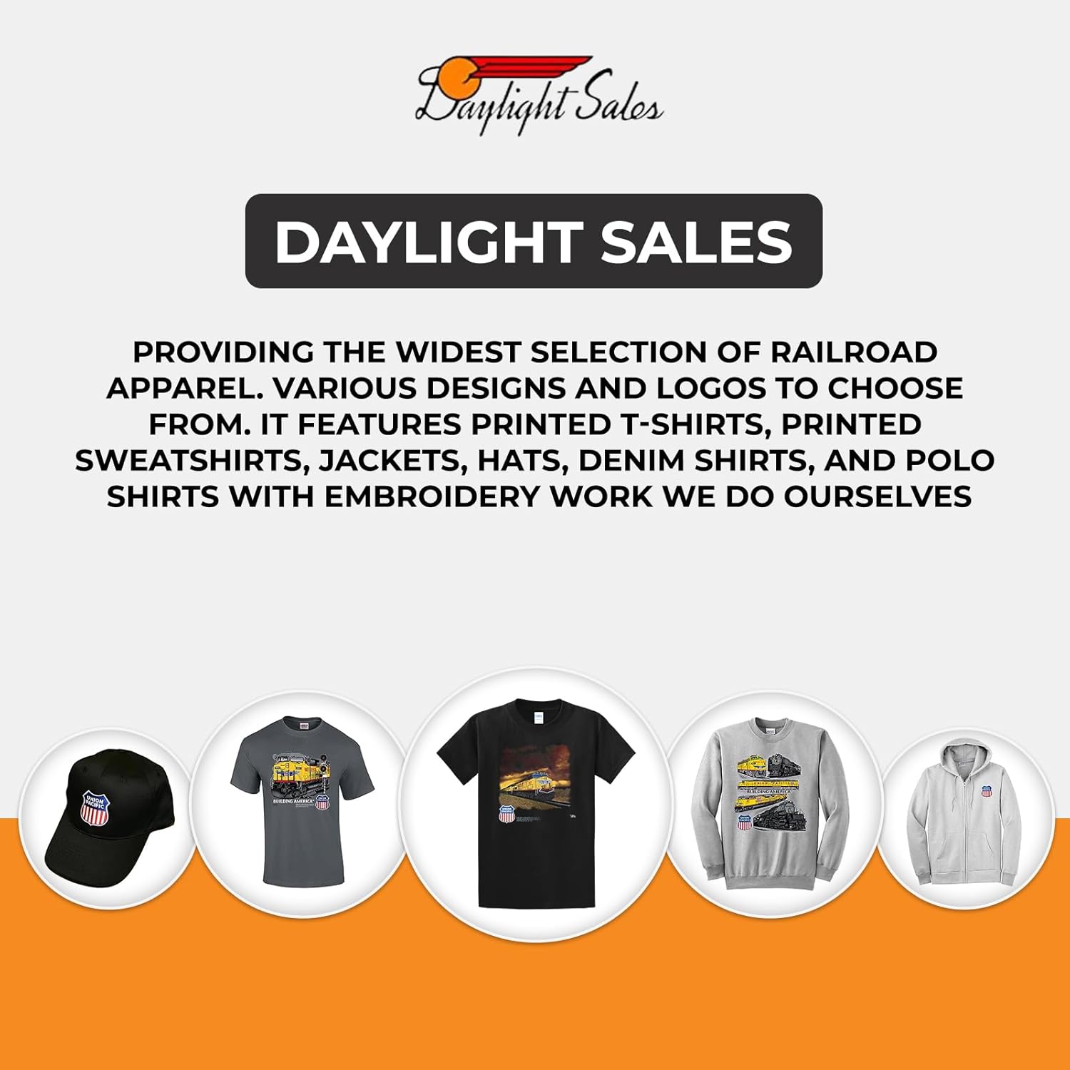 Union Pacific Railroad Stormy Sky T-Shirt [114] - Image 7