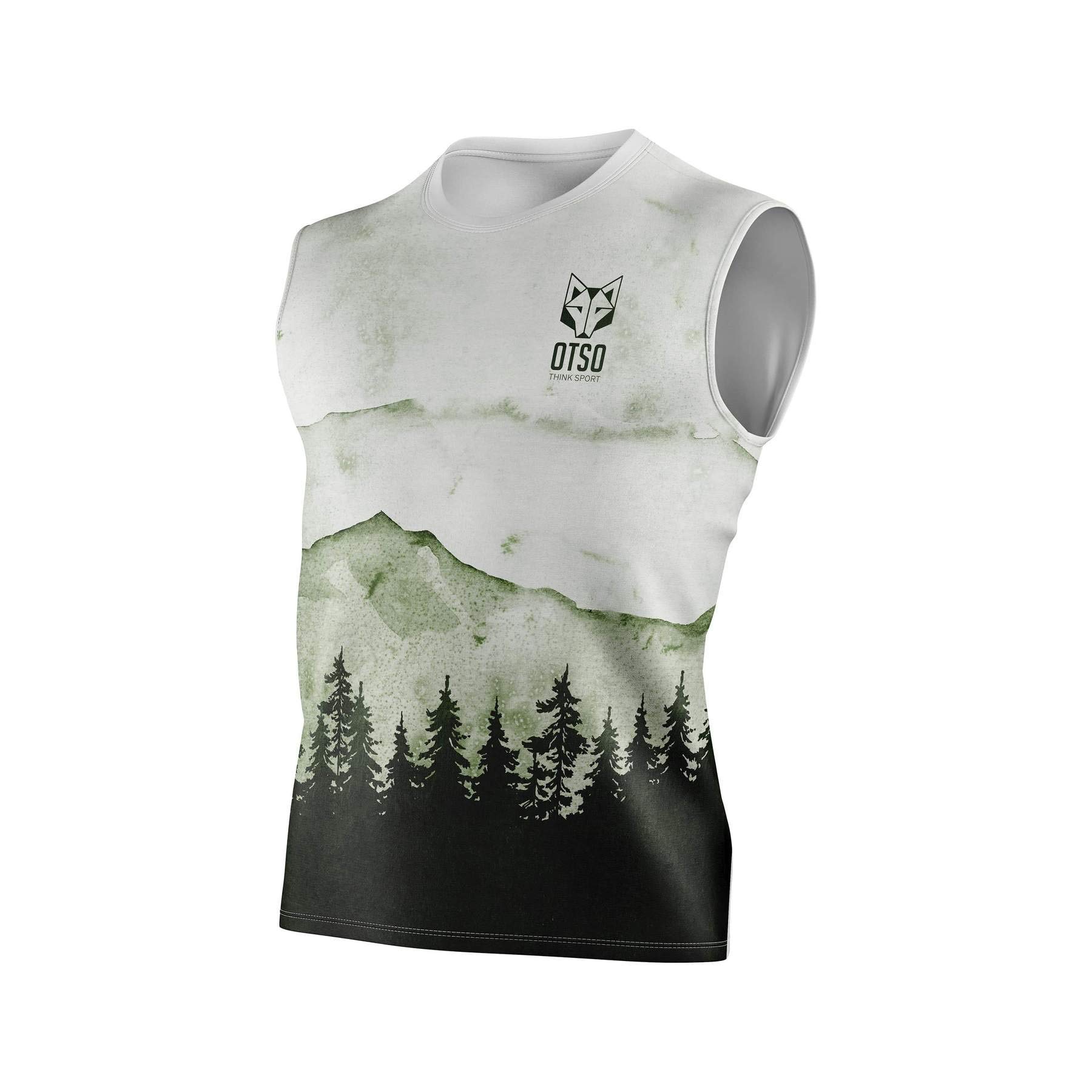 OTSO THINK SPORT Foresta da uomo Singlet Green