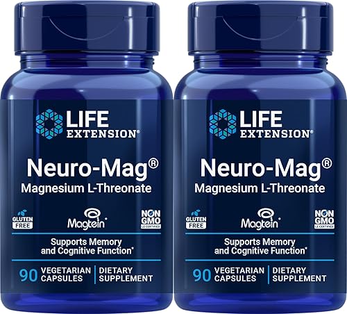 Life Extension Neuro-mag L-treonato de magnesio, 90 unidades (paquete de 2)