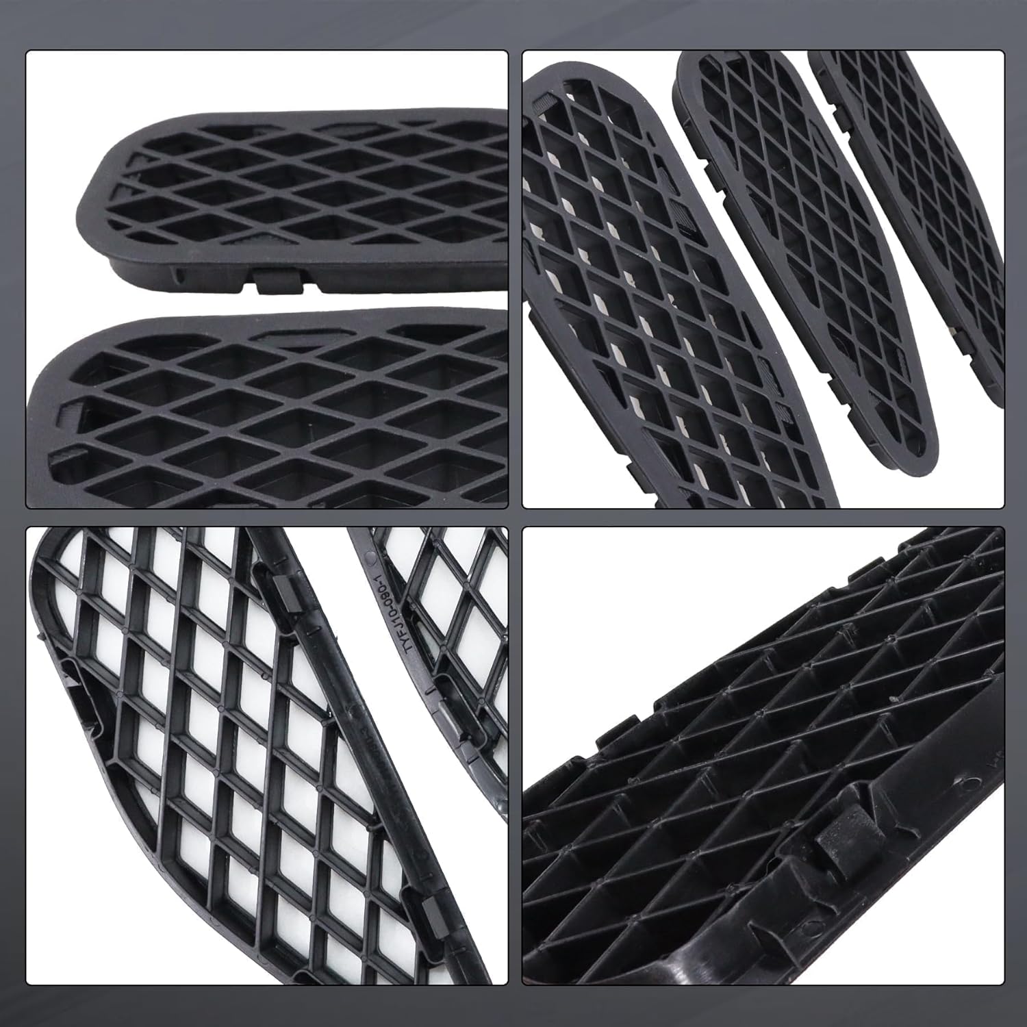 5579135010 3Pcs Air Cowl Grille Flow Heater Duct Hole Cover Fit for Toyota FJ Cruiser 2007 2008 2009 2010 2011 2012 2013 2014 Replace 5579635010
