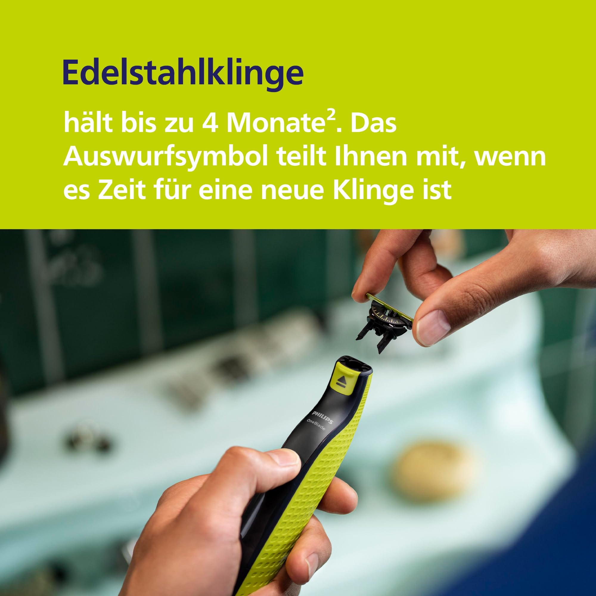PHILIPS OneBlade 360 Face & Body elektrischer Rasierer Trimmer Bodygroomer 3x 360 Klingen Nass- Trockenrasur QP2824/31