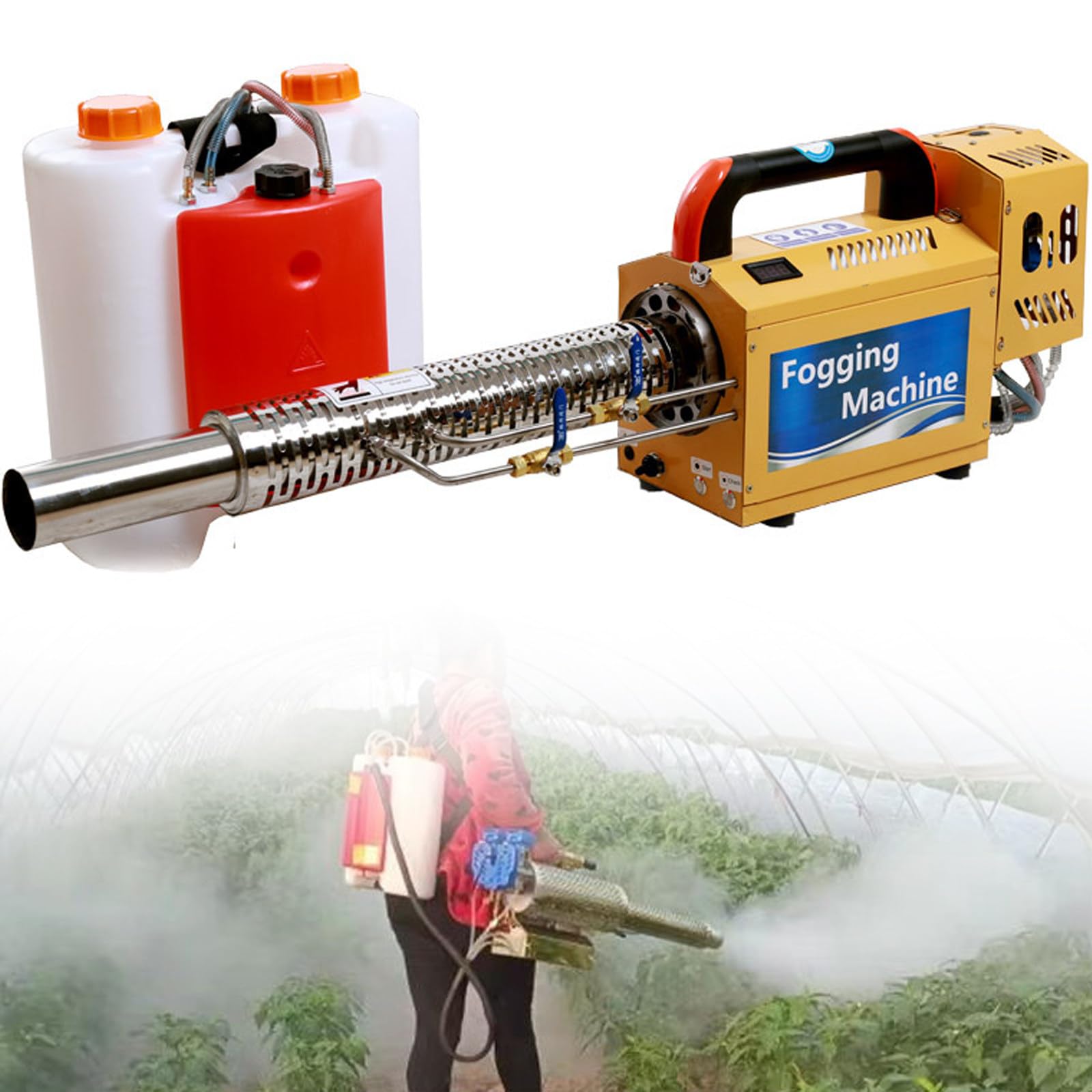 Pulverizador Térmico Pulse Jet Portátil, Pulverizador Profesional - Capacidad de Trabajo de 15 L, Ideal para Jardín Interior Y Exterior,180K