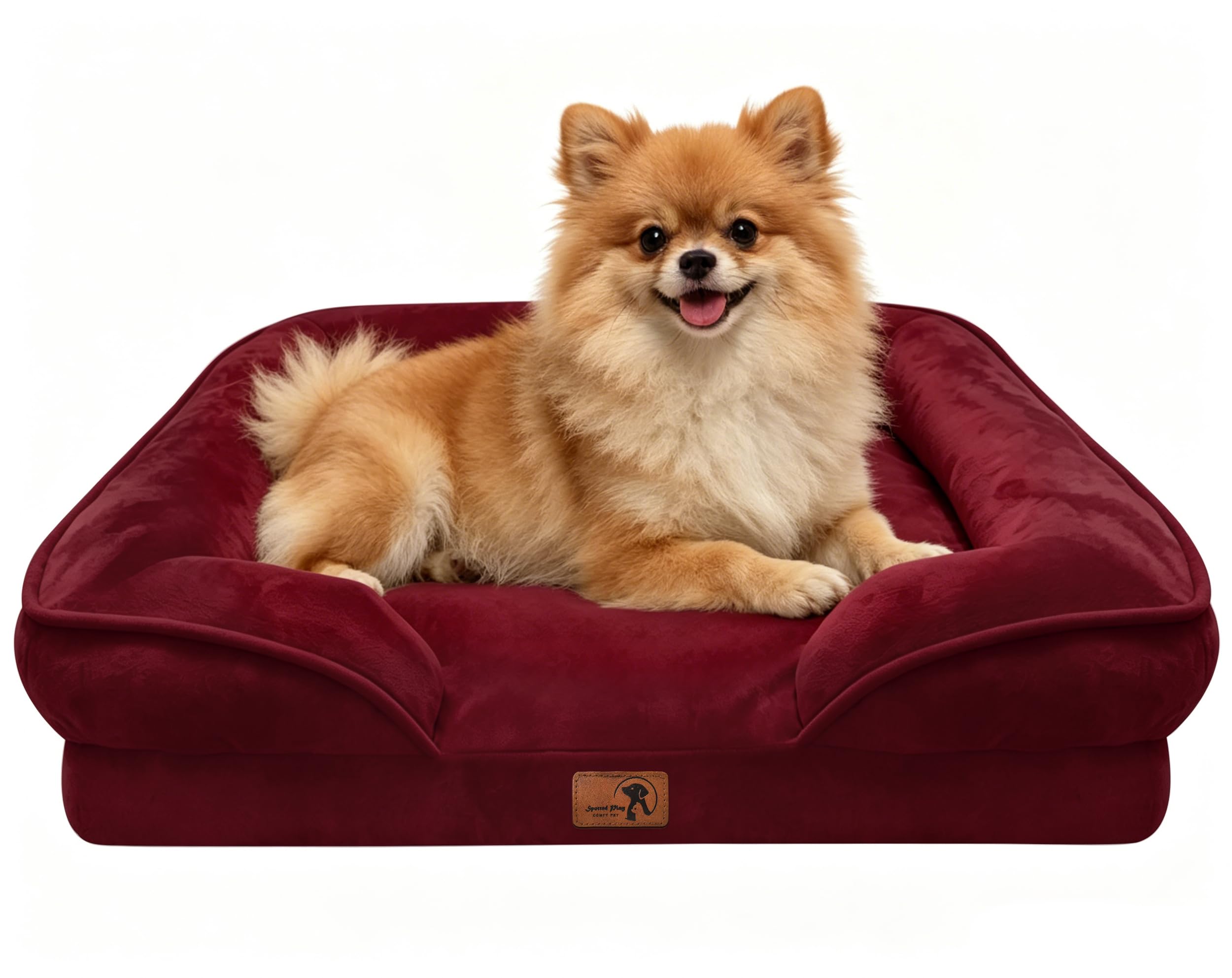 Burgundy / 24.0"L x 18.0"W x 6.0"Th