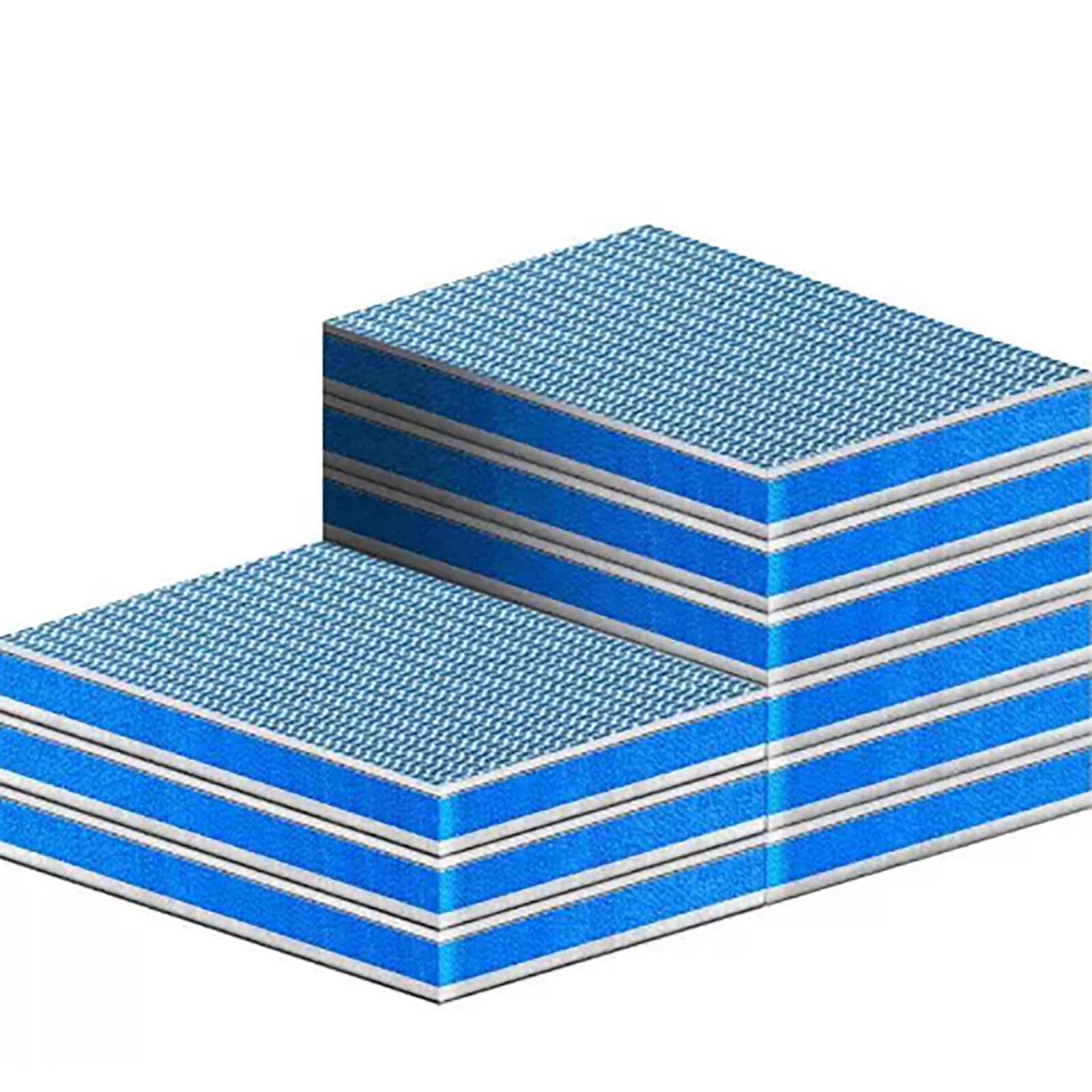Espuma filtrante multicapa 8D para acuarios: una esponja reutilizable con estructura de panal, 2 cm grosor y recortable a medida; un medio filtración alta densidad purificar(Size:10*50cm)