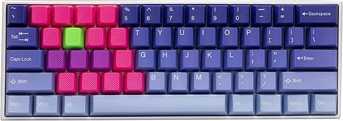 Miniatura 2 de TAI-HAO Teclas de goma en blanco para juegos en blanco No.9 compatible con todos los tipos de teclados MX