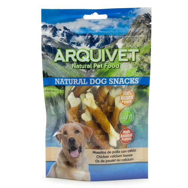 Foto 4 de 7 de Arquivet - Pack 12 Unidades Snacks Huesitos de Pollo con Calcio 100 gr - Natural Dog Snacks