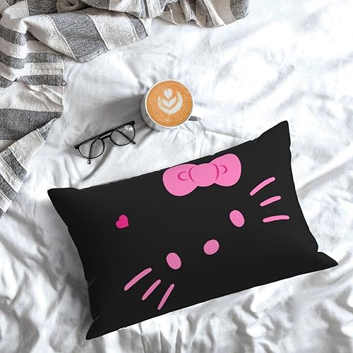 Miniatura 7 de Bonita funda de almohada Kawaii de dibujos animados de anime para decorar sala de estar, sofá y dormitorio, 20 x 30 pulgadas-L14