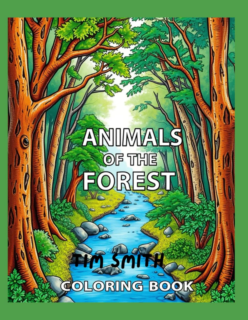 ANIMALS OF THE FOREST COLORING BOOK