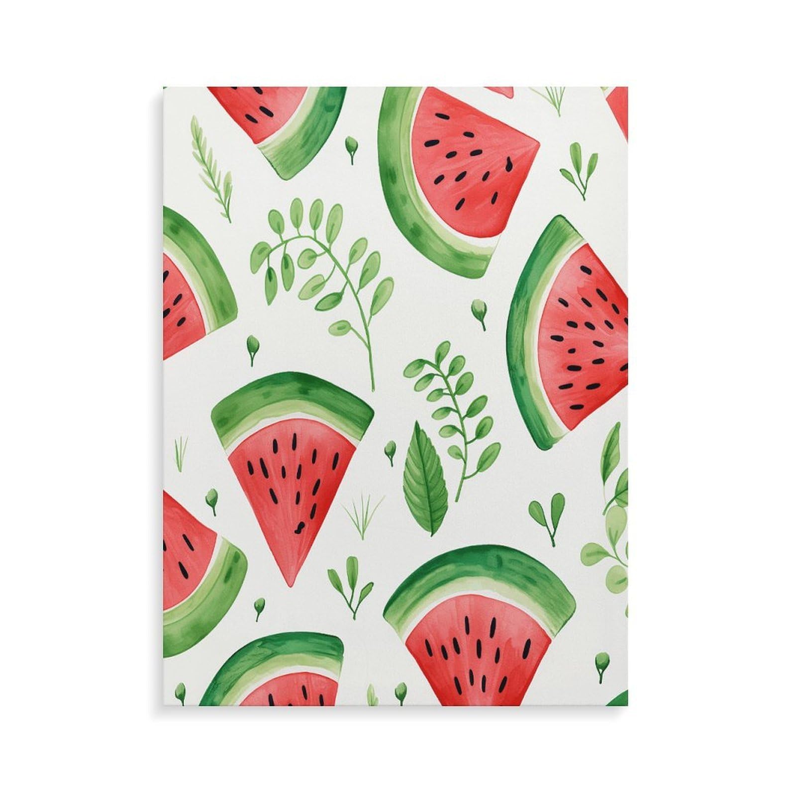 LPAGBCNU Malen-nach-Zahlen-Set mit Wassermelonen-Muster, für Erwachsene, Anfänger, Erwachsene, Malen nach Zahlen, Kits auf Leinwand, DIY-Acryl-Ölfarben, Malerei mit Pinseln für Geschenk