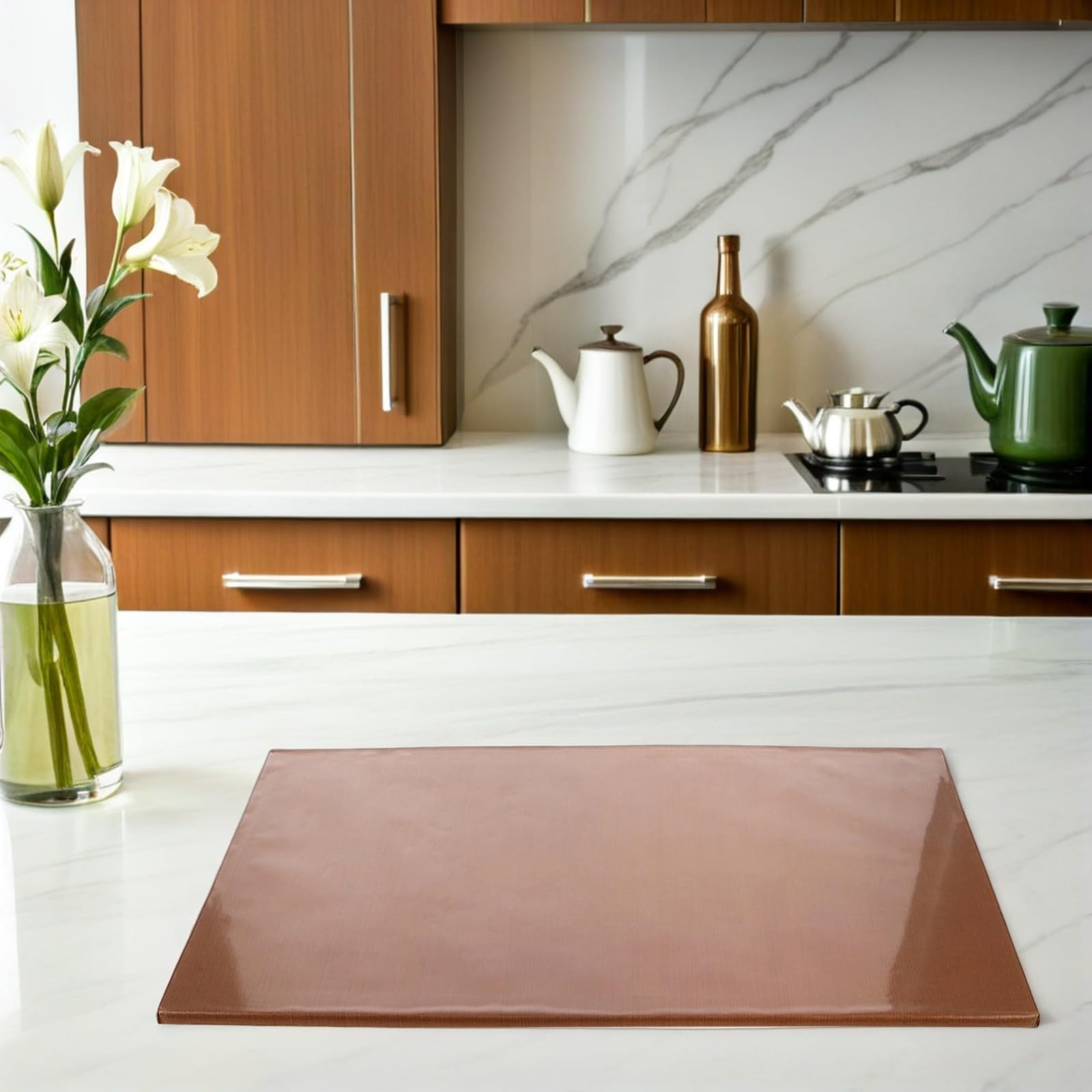 Tappetino per Decorare Calle Antiaderente 2 Pezzi in Legno Ptfe