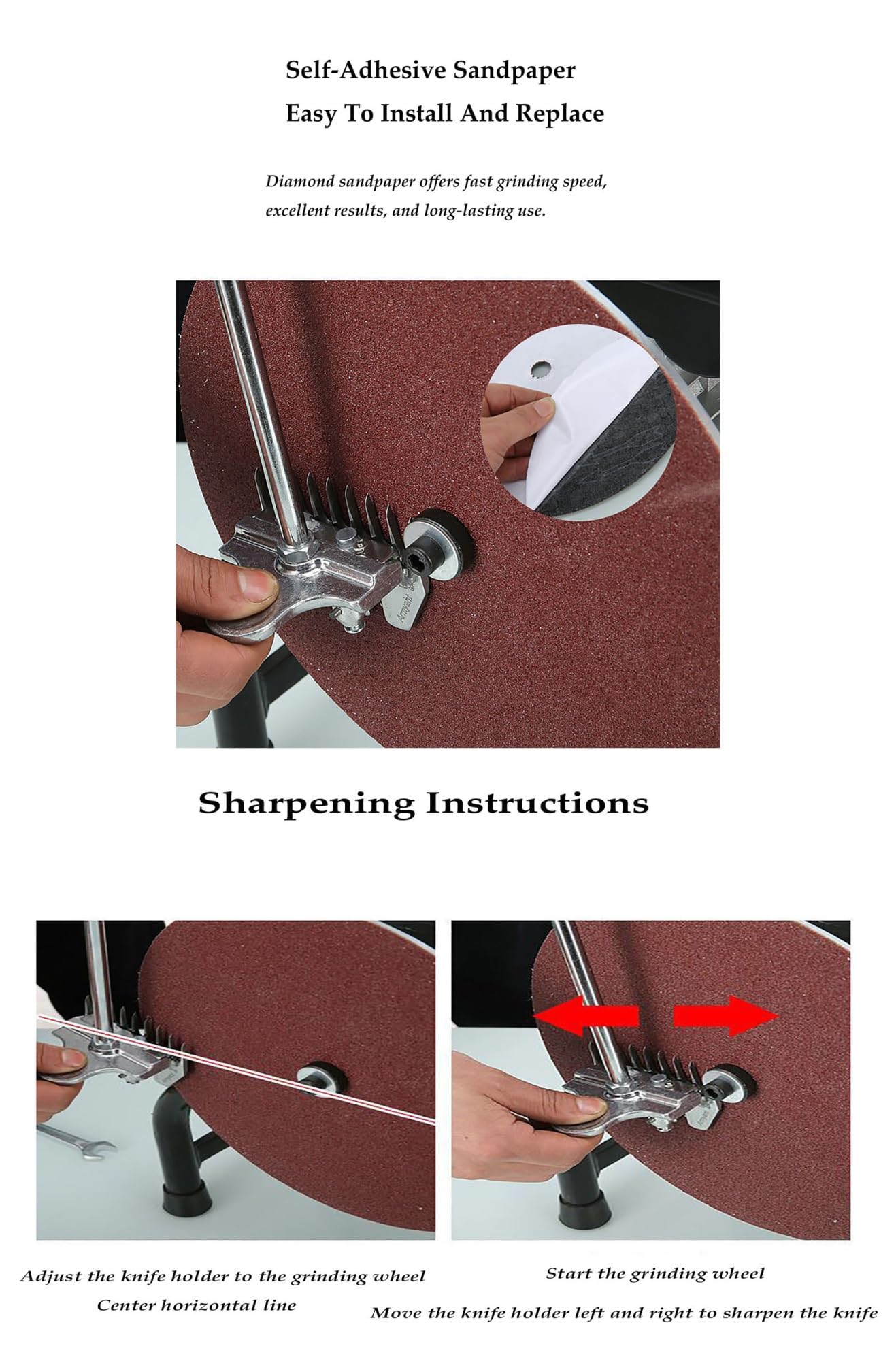 Affilatore per cesoie da Bestiame, Dispositivo Elettrico per affilare Le Lame, Strumento di affilatura Compatto e Portatile, Accessorio per la tosatura delle Pecore Facile da installare