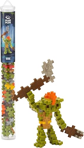 Plus Plus Juego de bloques de construcción de rompecabezas 3D, figuras de fantasía divertidas, juguetes de tallo para niños, 70 piezas entrelazadas,