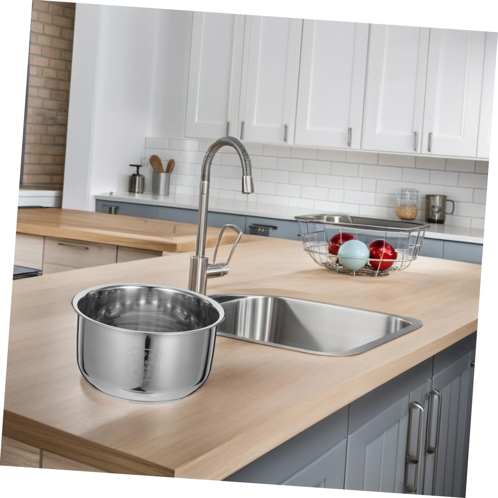 SHINEOFI Cuve Interne Acier Inoxydable pour Cuiseur à Riz Remplacement De Cuve Intérieure Compatible Large Gamme De Modèles