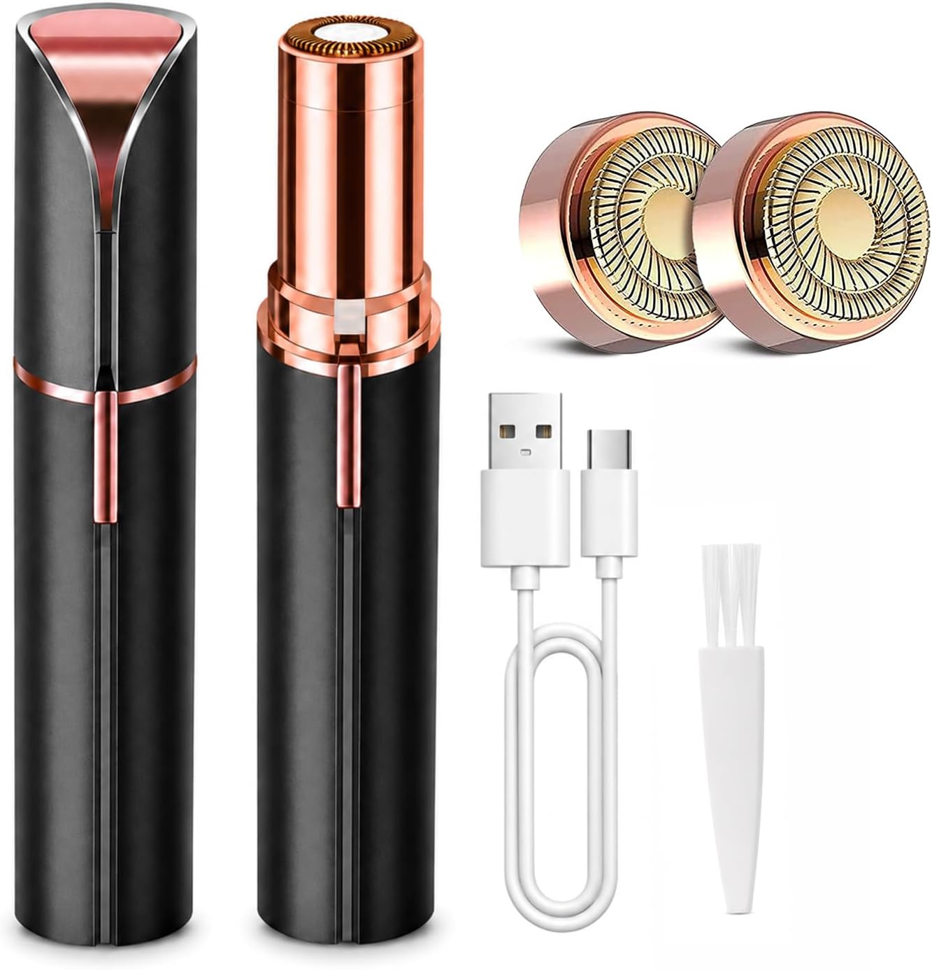 Flawless Facial Hair Remover for Women,with 2 x Replacement Heads