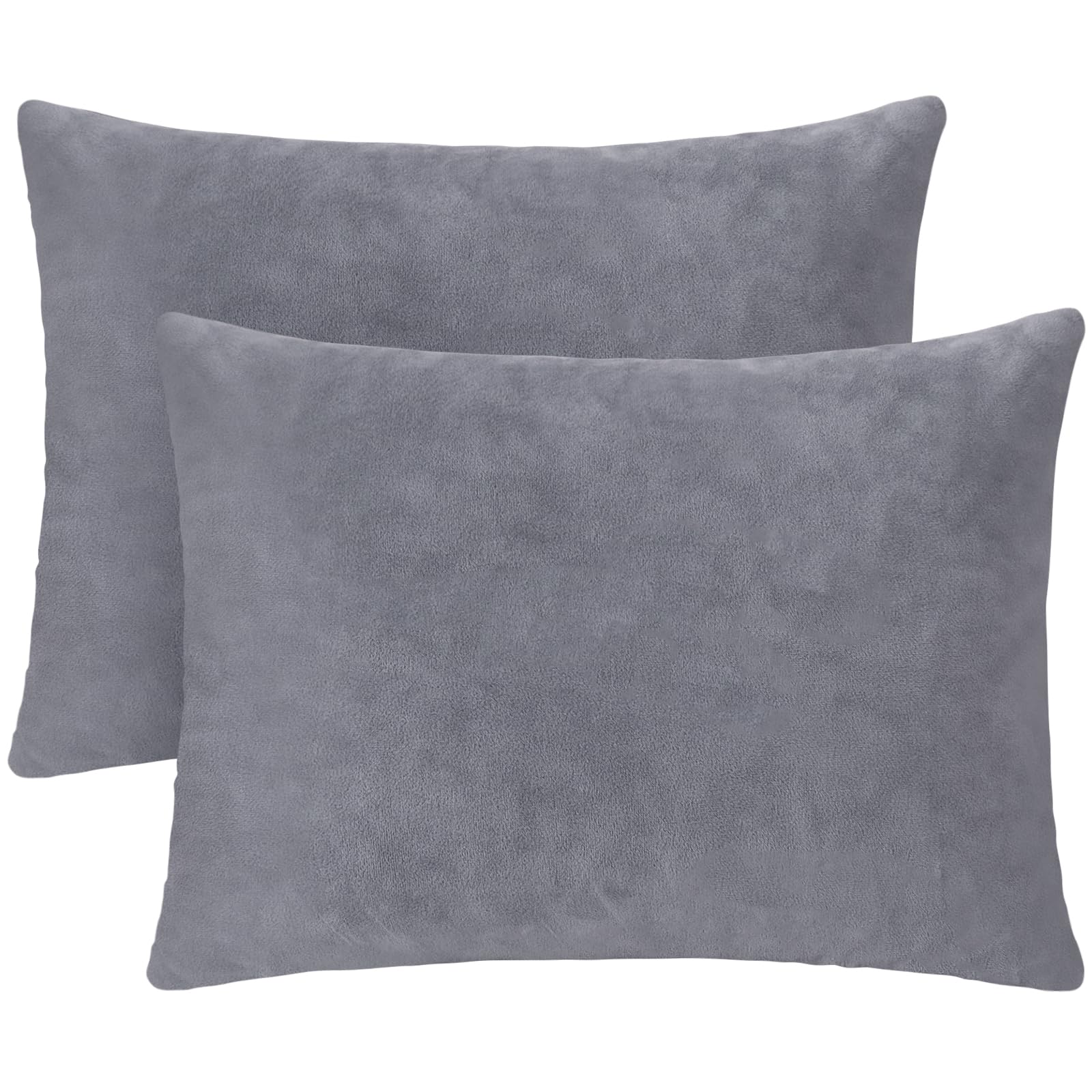 View 1 of 1 MIDDLE ONE 2 Pack Memory Foam Small Pillows, 16x12 Inch, Grey