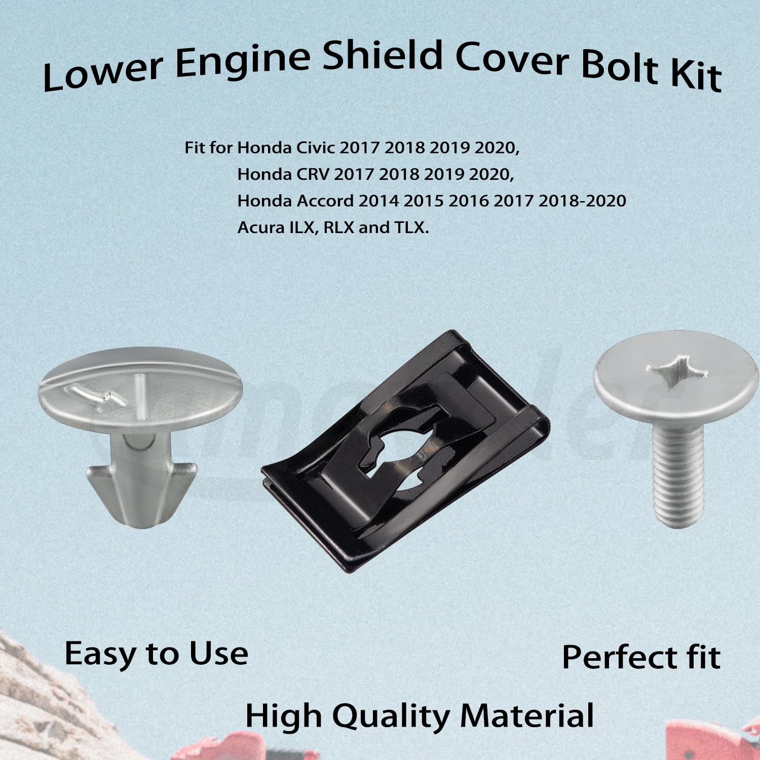 Ve e bullone di copertura inferiore del motore da 14 pezzi e Clip di accesso per Honda per CR-V 17-20 ve di alta qualà muslimah  34