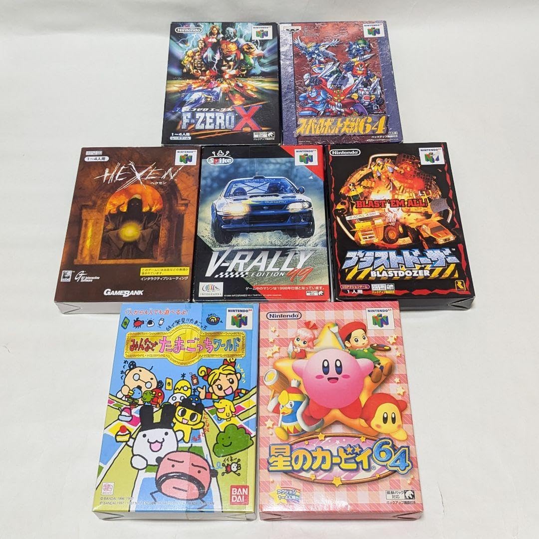 Amazon | N64「ヘクセン、V-RALLY、スーパーロボット大戦64」など7本 