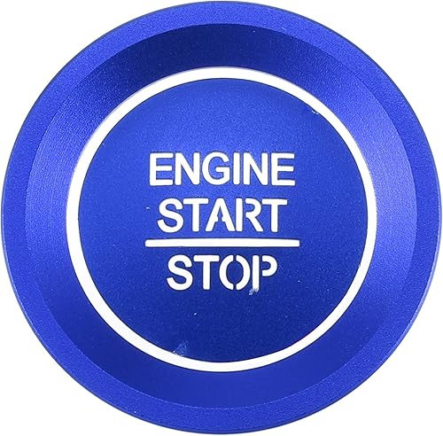 Cubierta de superposición de botón de encendido de arranque del motor para Honda Accord 2018-2022 aleación de aluminio azul
