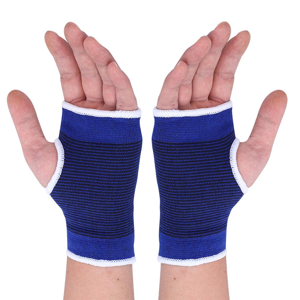 Polsino da Polso sviluppato Bretelle da Polso Supporto per la Mano Traspirante per Fitness per Sollevamento Pesi(Blu)