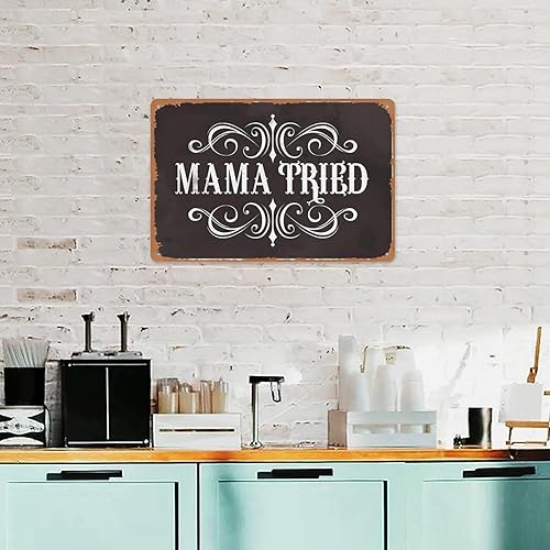 Miniatura 4 de Retro Tin Signs Mama Tried Retro Country Music Cool Wall Decor Art Print Poster 8 X 12 Inch