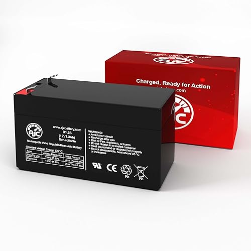 Miniatura 2 de AJC Batería compatible con Enersys NP1.2-12 12V 1.3Ah Batería de plomo ácido sellada