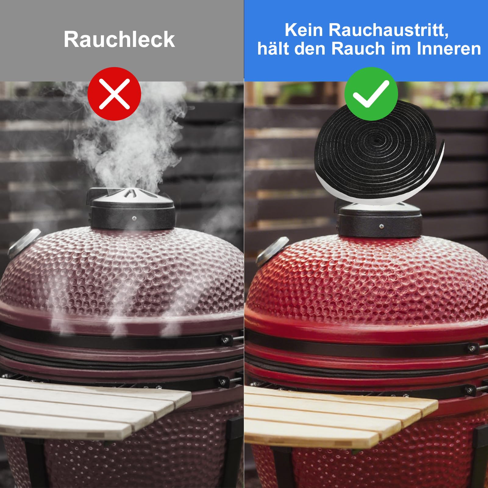 Guarnizione di ricambio per griglia ad alta temperatura, per accessori per barbecue L XL 2XL, guarnizione per griglia, per quasi tutte le griglie e i forni