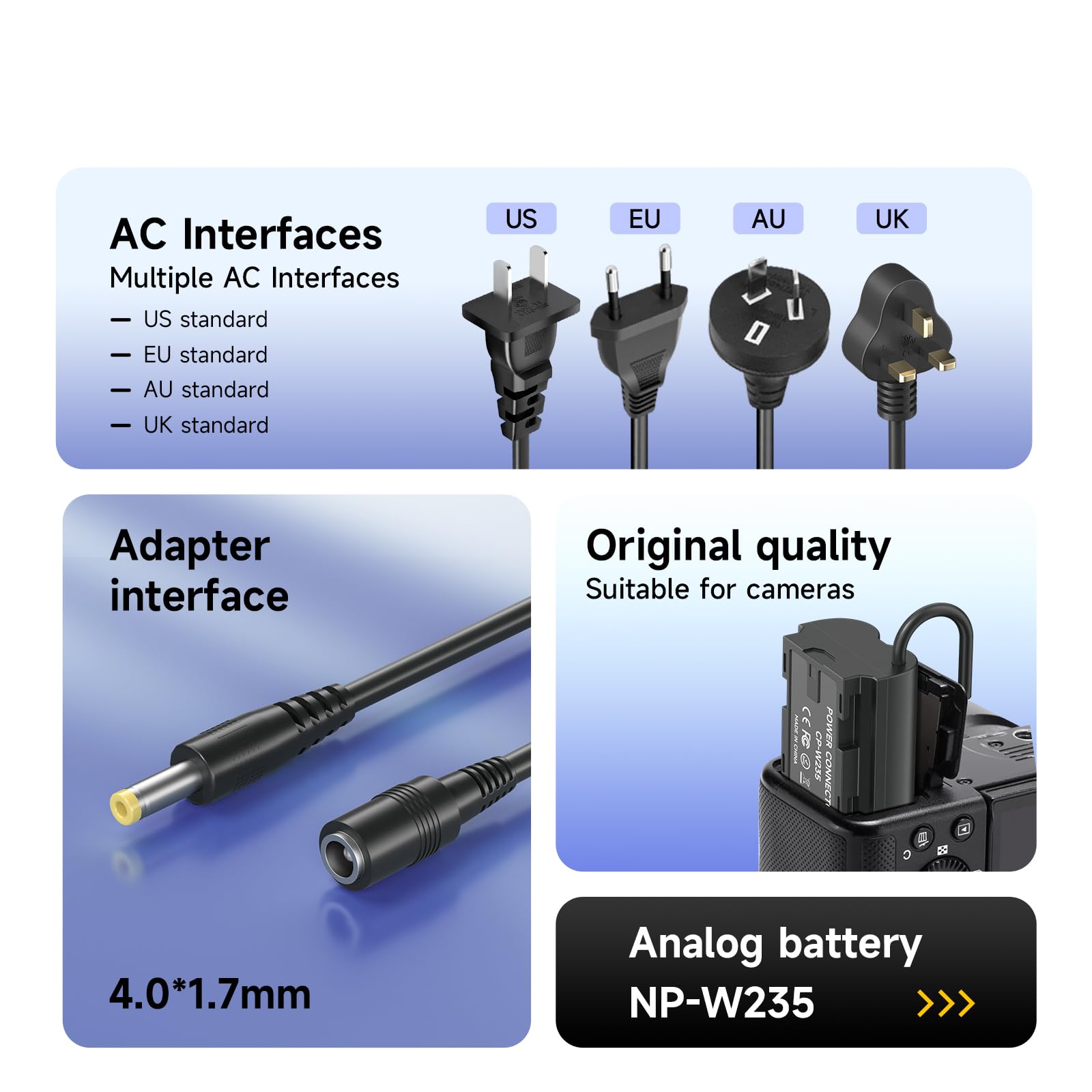 Adattatore Alimentazione NP-W235 - Batteria Fittizia | Per Fujifilm X