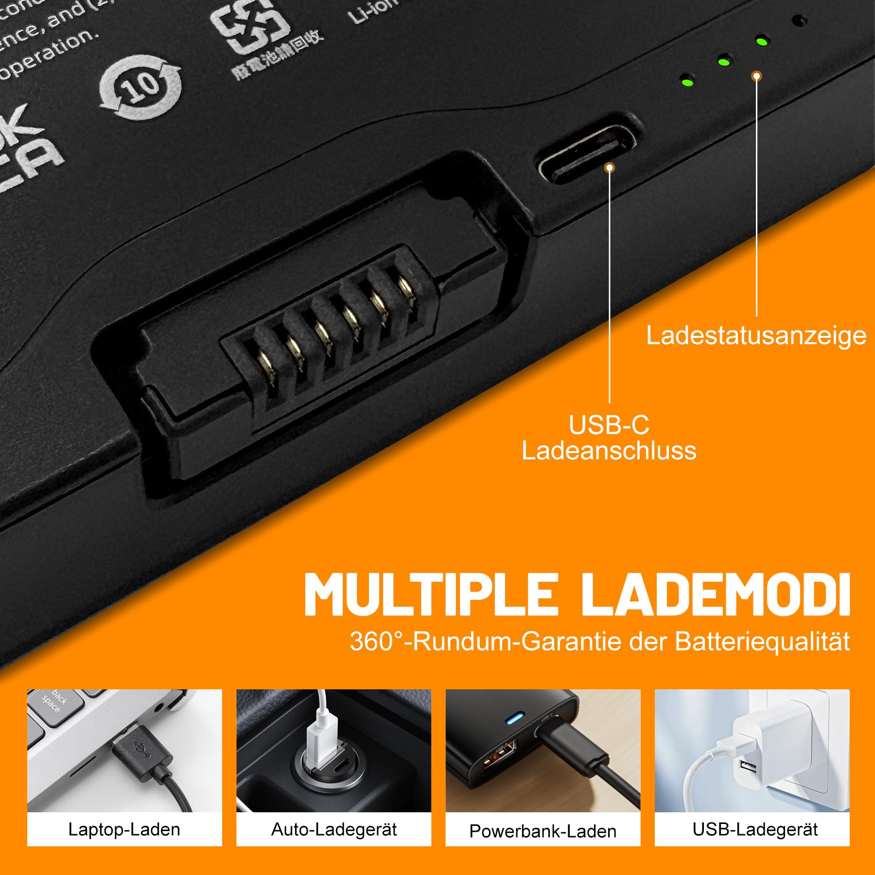 Batteria di ricambio da 4600 mAh con funzione di ricarica rapida di tipo C, adatta per JBL PartyBox 520/720 e Boombox 4, compatibile con FG6CELL21700G (Battery 600), alta capacità e facile