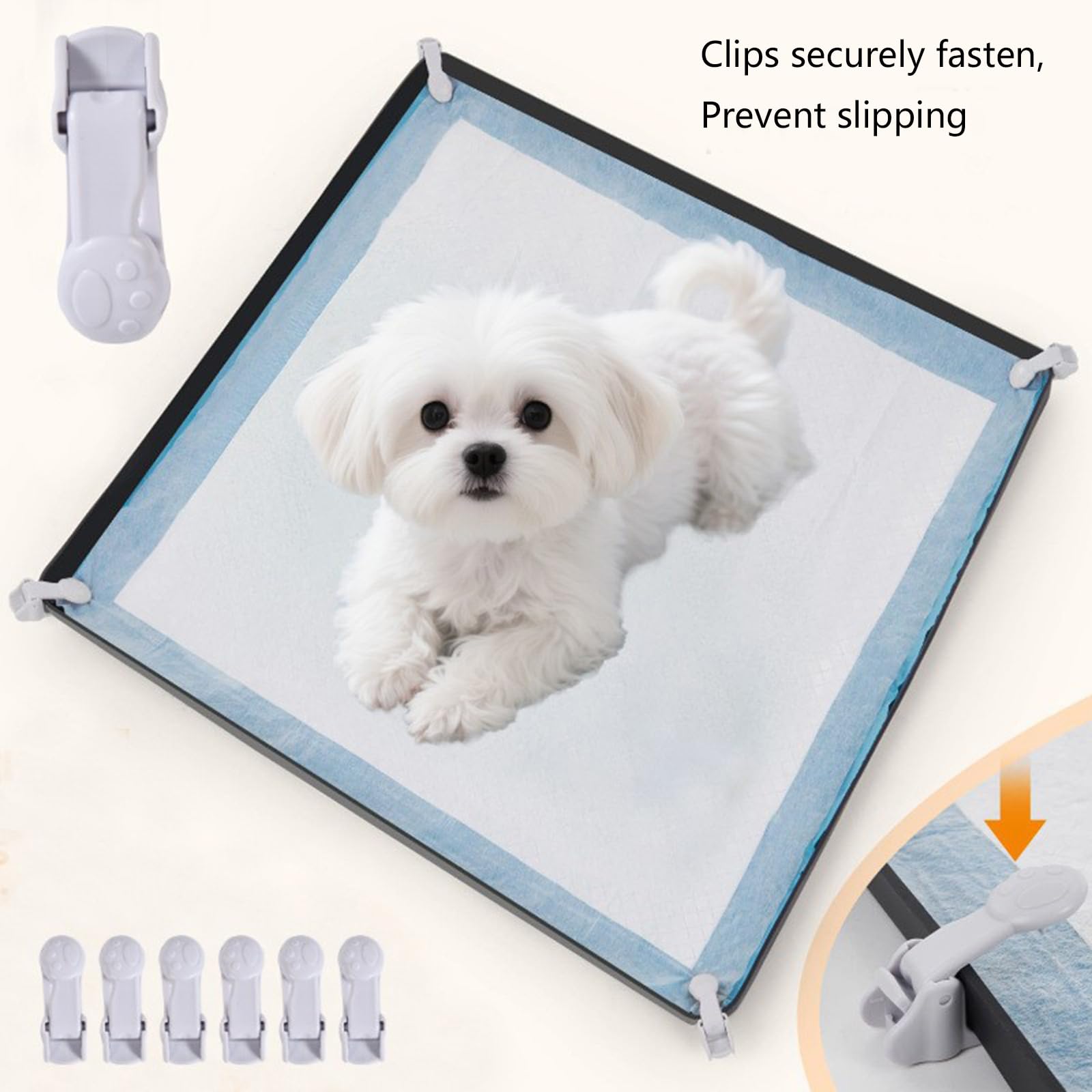 Alfombrilla de silicona lavable para orina de perro, a prueba de fugas, con clip antideslizante para cachorros y perros mayores, no tóxicas