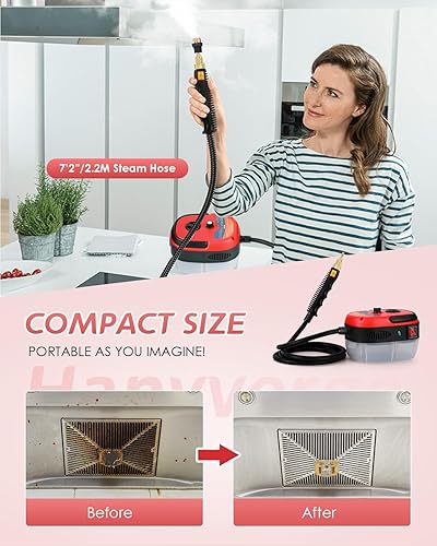Miniatura 2 de Limpiador de vapor de mano de alta presión para limpieza de lechada de azulejos de mano portátil limpiador de vapor para auto pequeño mini vapor de