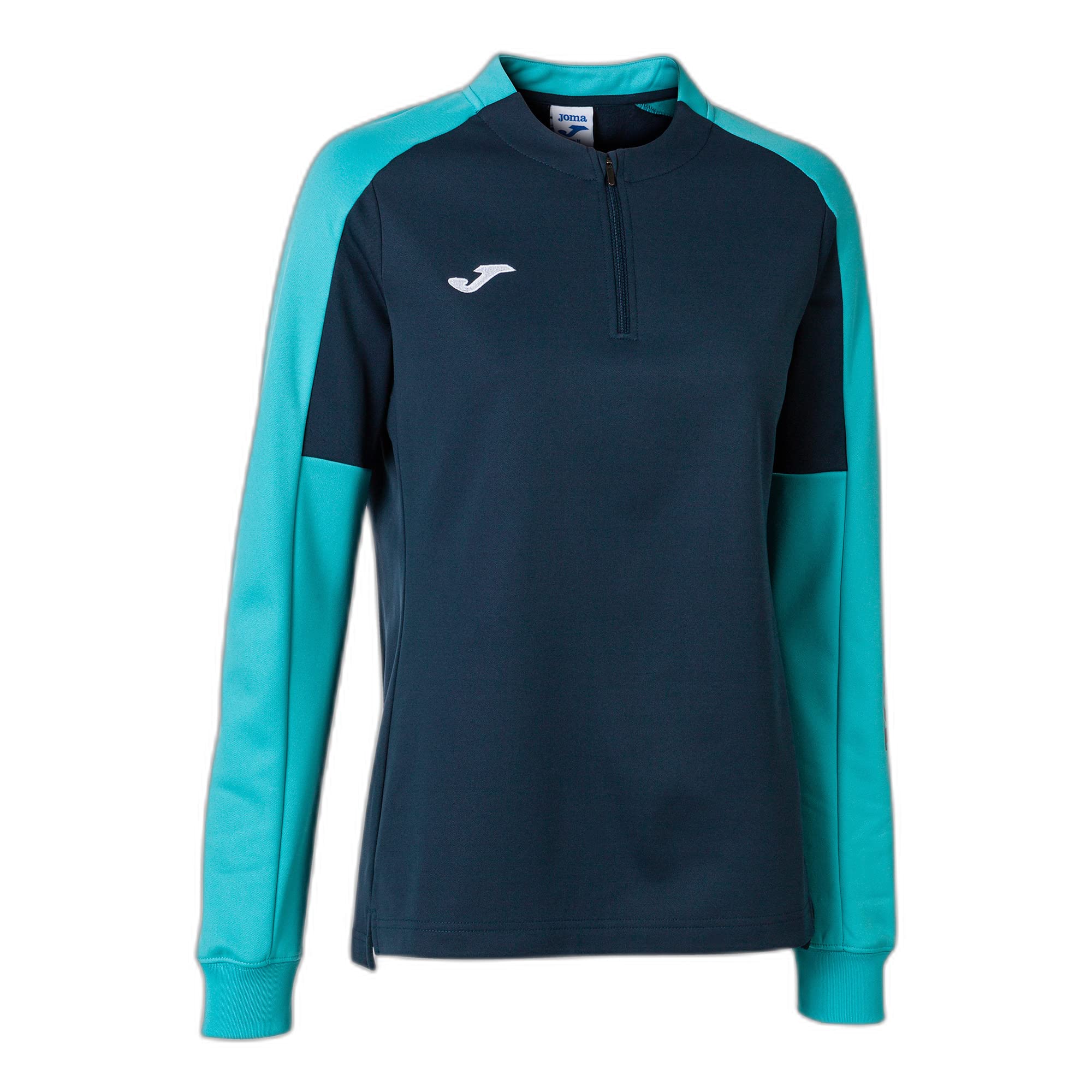 Joma Women's Eco Championship Sweatshirt, Neon Turquoise Navy, S