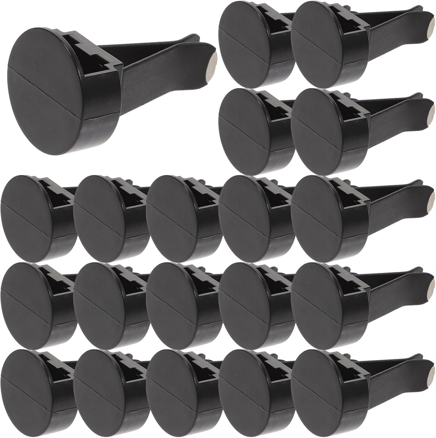 FAVOMOTO 100pcs Metal Car Air Vent Clips with Plastic Slot