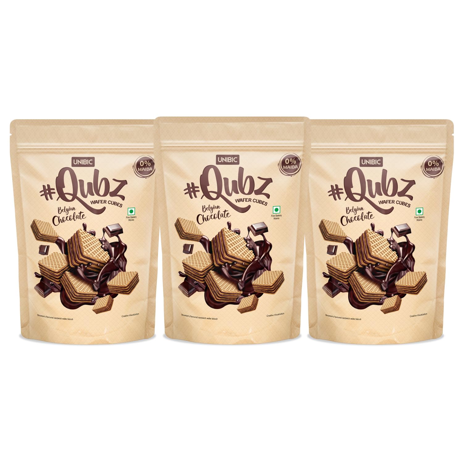 Unibic Cubes Wafer Value Pack | Chocolate Flavoured | Pack of 3