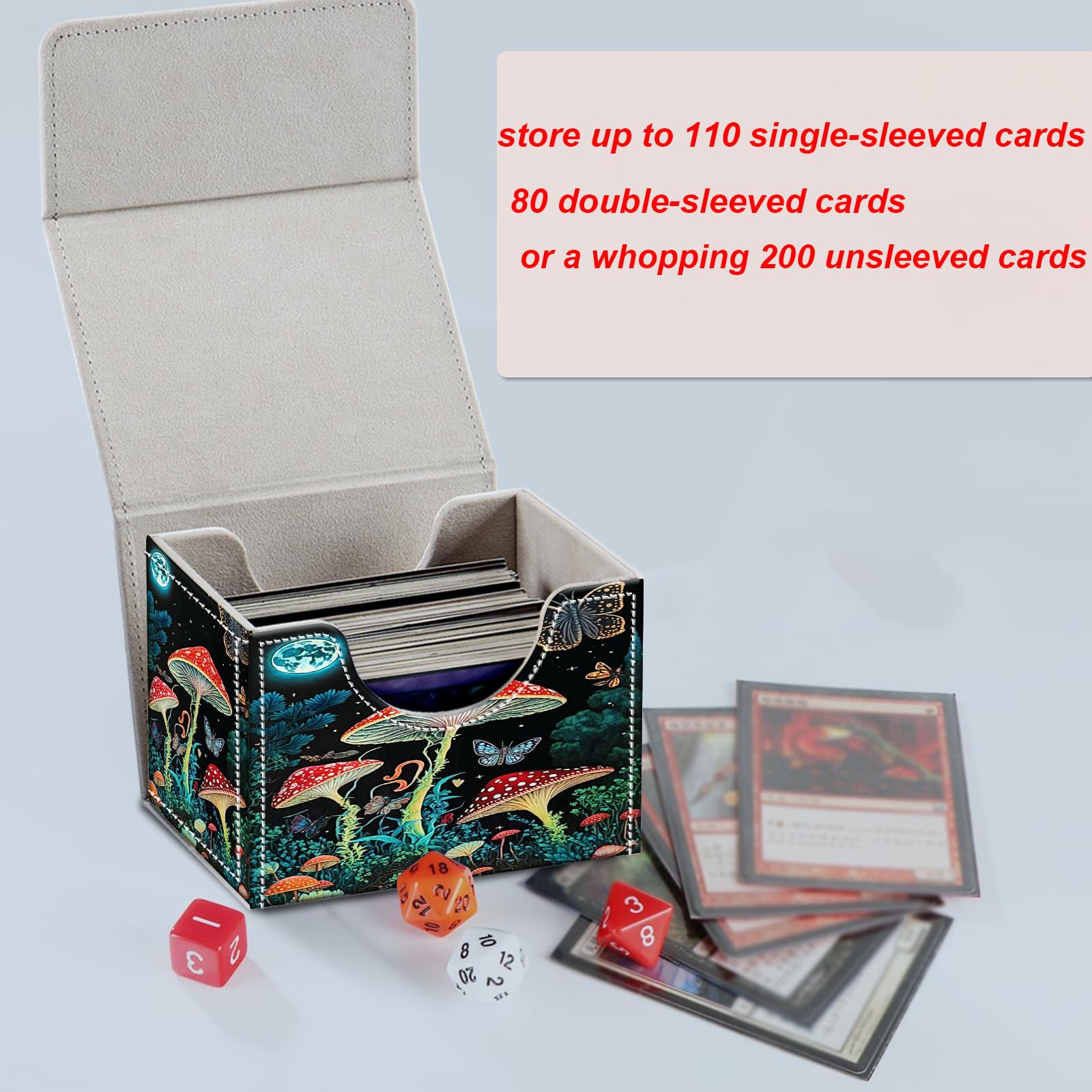 Amazon.com: BVCLKJPOI Card Deck Box for MTG, Microfiber Lining and